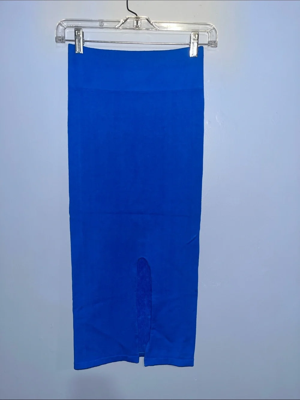Blue Women's Pencil Skirt - Classic Solid Color